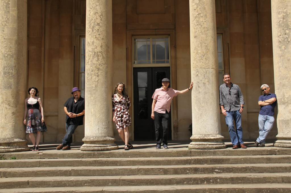 Band performing live