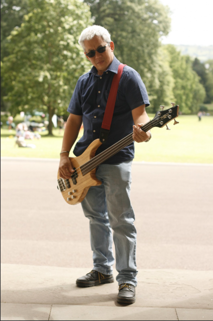 Band member performing